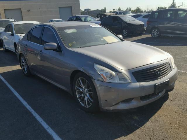 JNKBV61EX8M227836 - 2008 INFINITI G35 GRAY photo 1