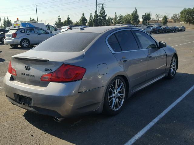 JNKBV61EX8M227836 - 2008 INFINITI G35 GRAY photo 4