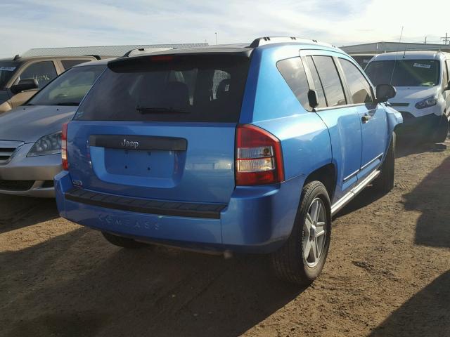 1J4FF47B69D205975 - 2009 JEEP COMPASS SP BLUE photo 4