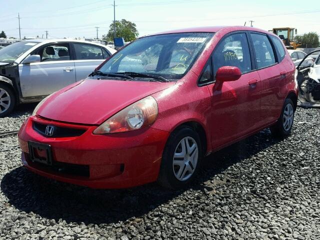 JHMGD37457S005267 - 2007 HONDA FIT RED photo 2