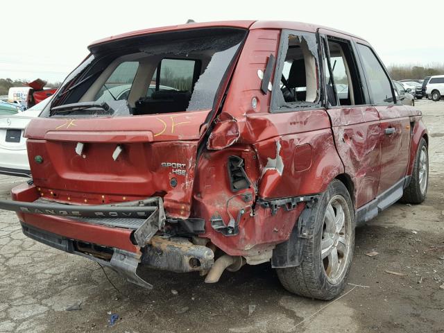 SALSF25456A918952 - 2006 LAND ROVER RANGE ROVE RED photo 4