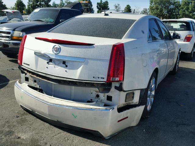 1G6DV57V580190345 - 2008 CADILLAC CTS HI FEA WHITE photo 4