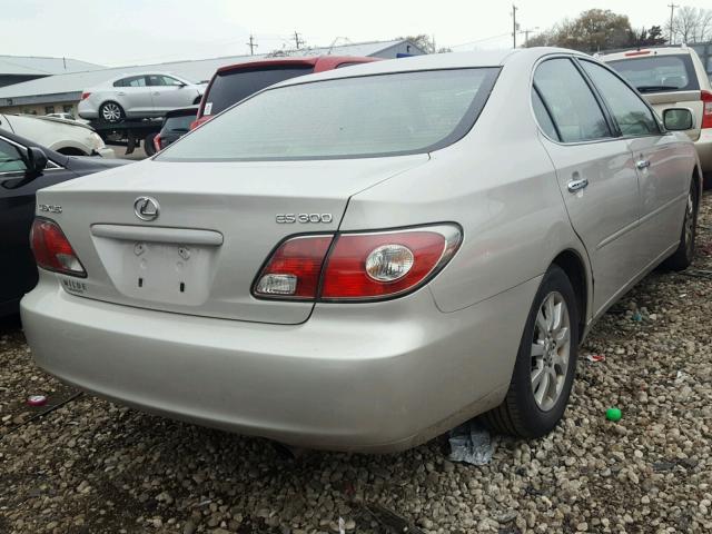 JTHBF30G230109777 - 2003 LEXUS ES 300 SILVER photo 4