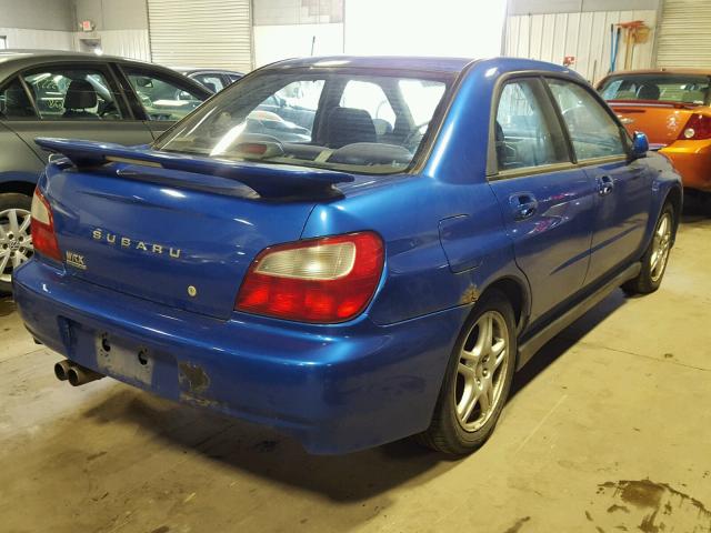 JF1GD29693G502691 - 2003 SUBARU IMPREZA WR BLUE photo 4