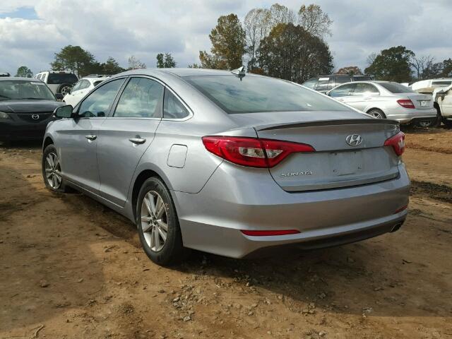 5NPE24AF9FH211073 - 2015 HYUNDAI SONATA SE SILVER photo 3