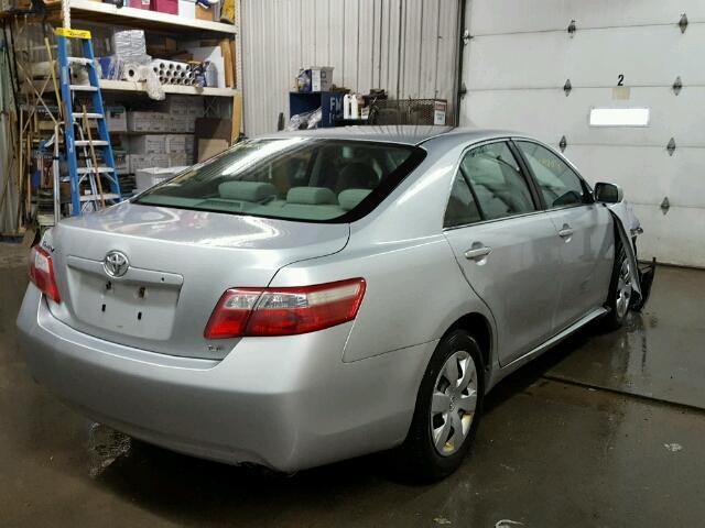 4T1BE46K67U622045 - 2007 TOYOTA CAMRY NEW SILVER photo 4