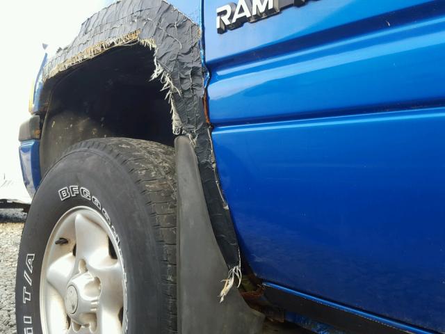 3B7HF12Z5WM227824 - 1998 DODGE RAM 1500 BLUE photo 9