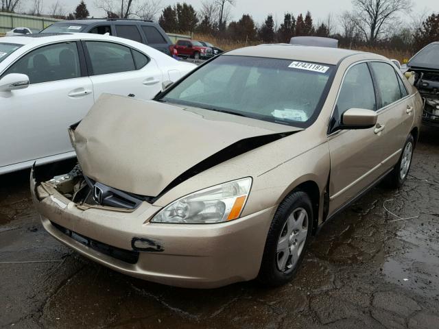 1HGCM56405A170449 - 2005 HONDA ACCORD LX TAN photo 2