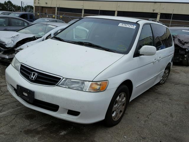 5FNRL18642B022178 - 2002 HONDA ODYSSEY EX WHITE photo 2