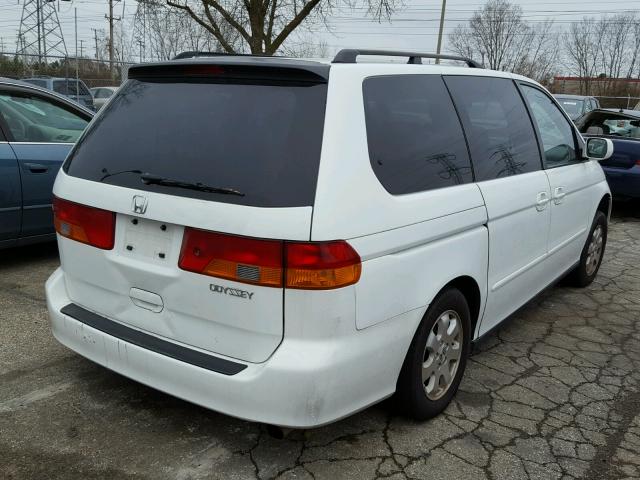 5FNRL18642B022178 - 2002 HONDA ODYSSEY EX WHITE photo 4