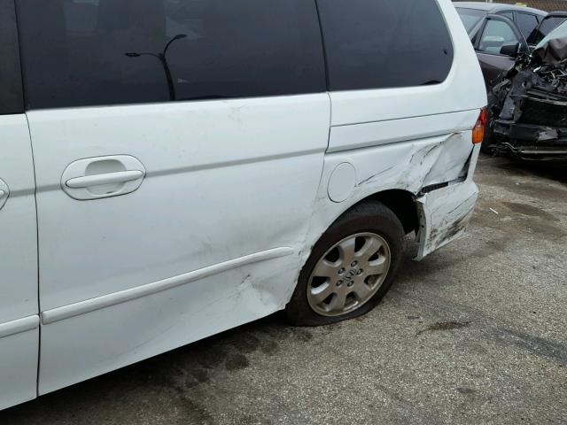 5FNRL18642B022178 - 2002 HONDA ODYSSEY EX WHITE photo 9