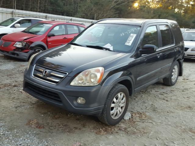 SHSRD78885U342490 - 2005 HONDA CR-V EX BLACK photo 2