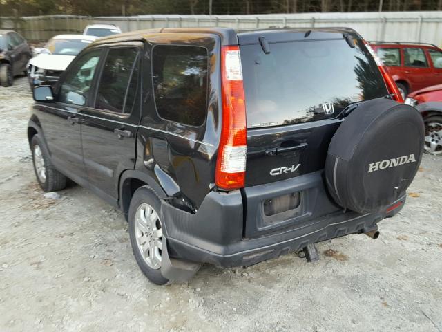 SHSRD78885U342490 - 2005 HONDA CR-V EX BLACK photo 3