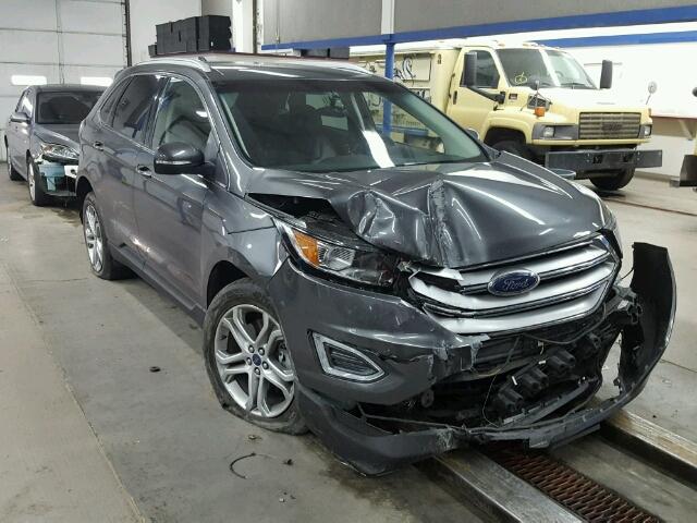 2FMTK4K92FBB22646 - 2015 FORD EDGE TITAN BLACK photo 1