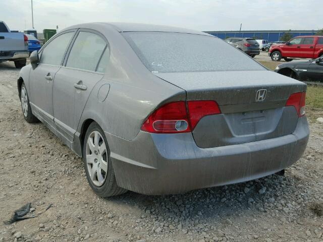 1HGFA16547L002389 - 2007 HONDA CIVIC GRAY photo 3