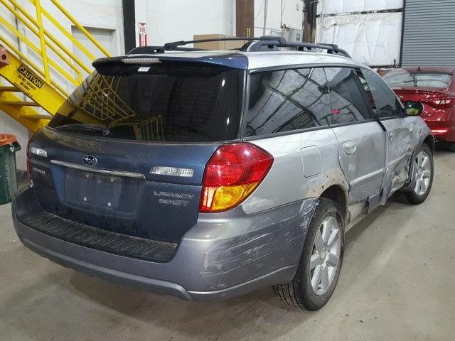 4S4BP62C877342503 - 2007 SUBARU LEGACY OUT SILVER photo 4