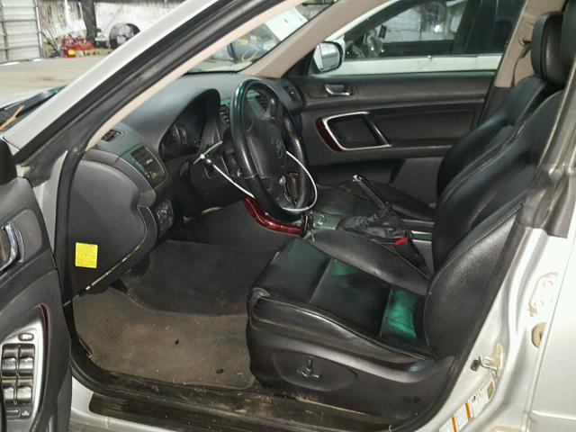 4S4BP62C877342503 - 2007 SUBARU LEGACY OUT SILVER photo 5