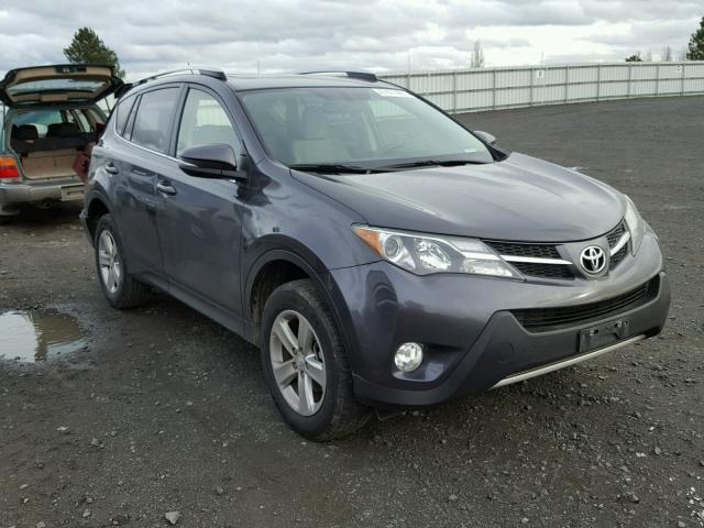 JTMRFREVXEJ007702 - 2014 TOYOTA RAV4 XLE CHARCOAL photo 1