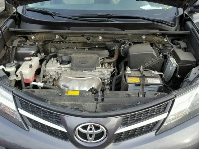 JTMRFREVXEJ007702 - 2014 TOYOTA RAV4 XLE CHARCOAL photo 7