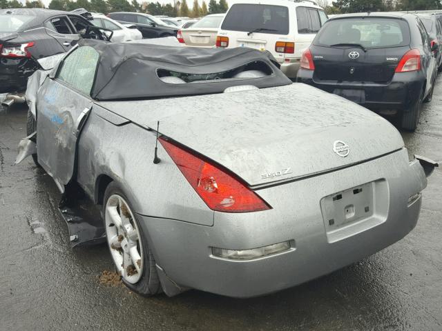 JN1AZ36A34T015546 - 2004 NISSAN 350Z ROADS GRAY photo 3