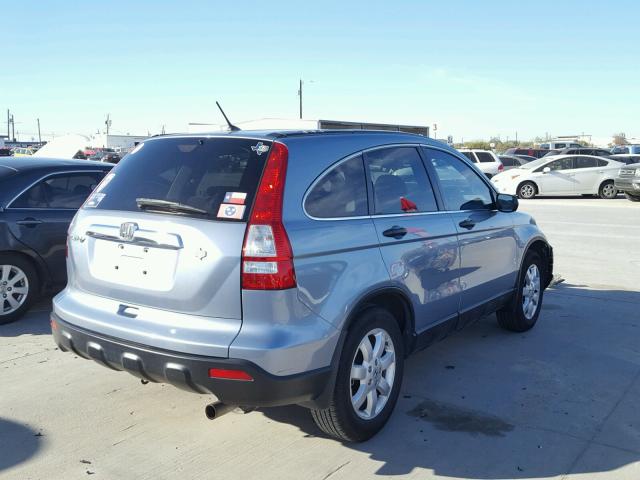 3CZRE38558G706523 - 2008 HONDA CR-V EX BLUE photo 4