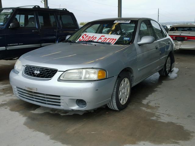 3N1CB51D62L611018 - 2002 NISSAN SENTRA XE SILVER photo 2