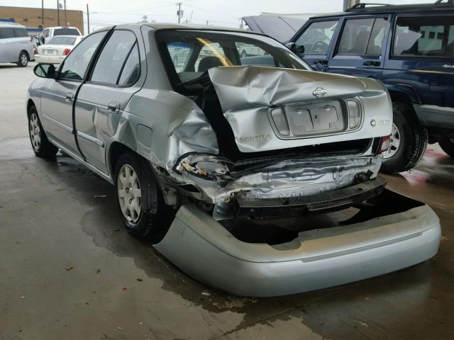 3N1CB51D62L611018 - 2002 NISSAN SENTRA XE SILVER photo 3