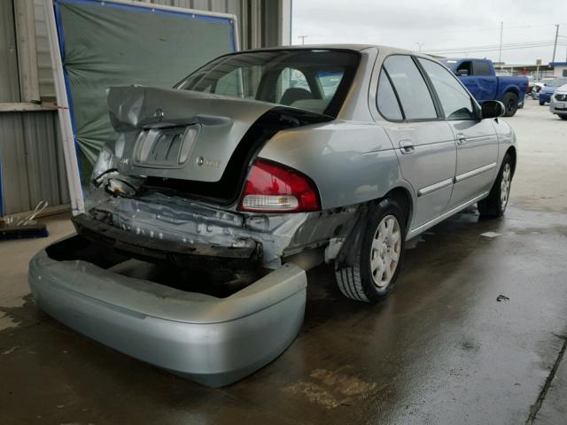 3N1CB51D62L611018 - 2002 NISSAN SENTRA XE SILVER photo 4