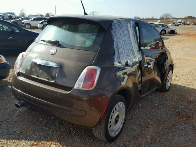 3C3CFFARXDT742849 - 2013 FIAT 500 POP BROWN photo 4