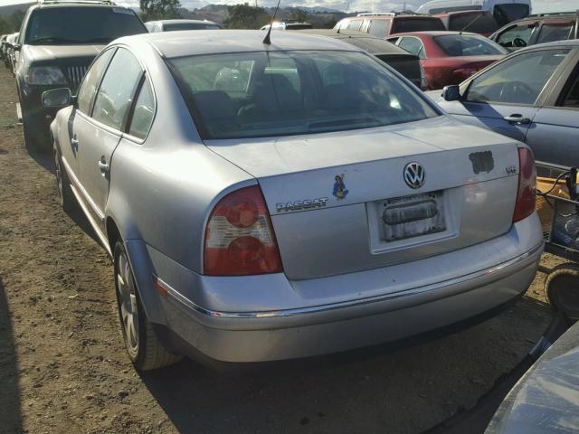 WVWRH63B83P111925 - 2003 VOLKSWAGEN PASSAT GLX SILVER photo 3