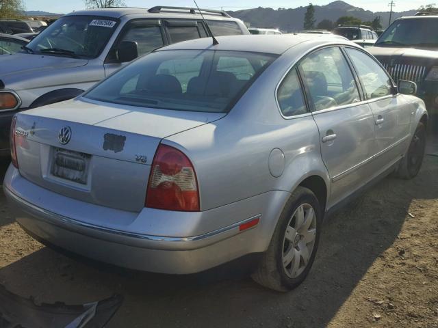 WVWRH63B83P111925 - 2003 VOLKSWAGEN PASSAT GLX SILVER photo 4