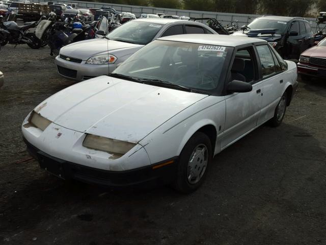 1G8ZH5493NZ111015 - 1992 SATURN SL1 WHITE photo 2