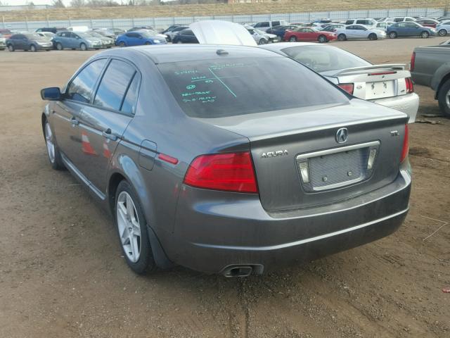 19UUA66295A048402 - 2005 ACURA TL GRAY photo 3