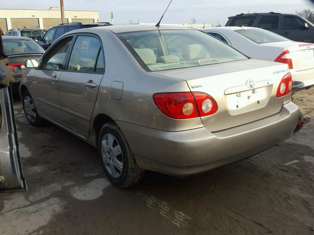 1NXBR32E06Z613824 - 2006 TOYOTA COROLLA CE TAN photo 3