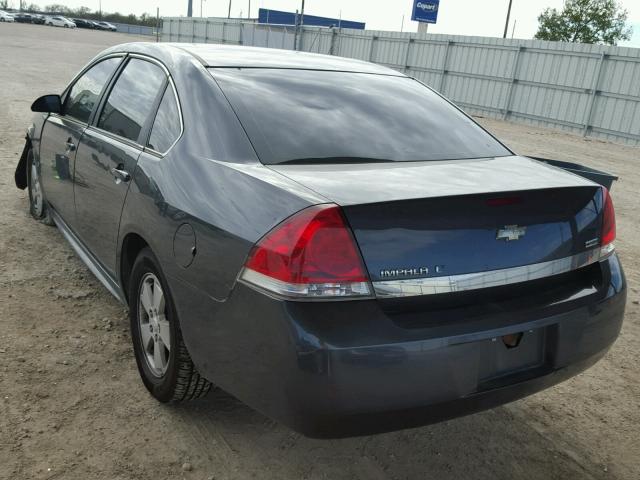 2G1WB5EK1A1130086 - 2010 CHEVROLET IMPALA LT GRAY photo 3