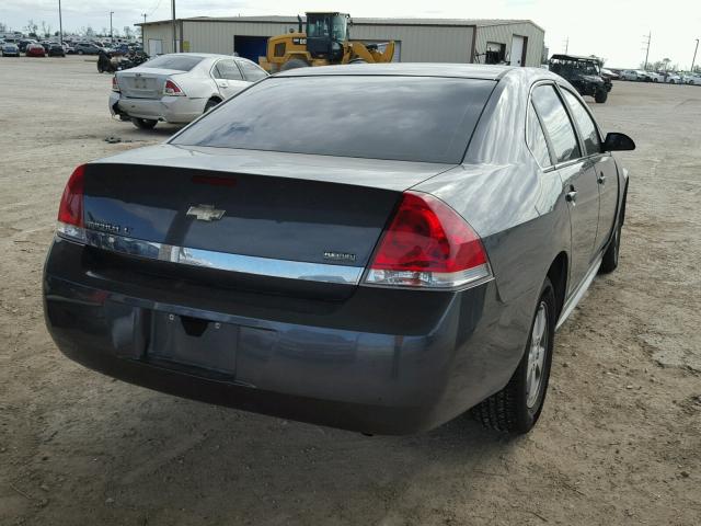 2G1WB5EK1A1130086 - 2010 CHEVROLET IMPALA LT GRAY photo 4