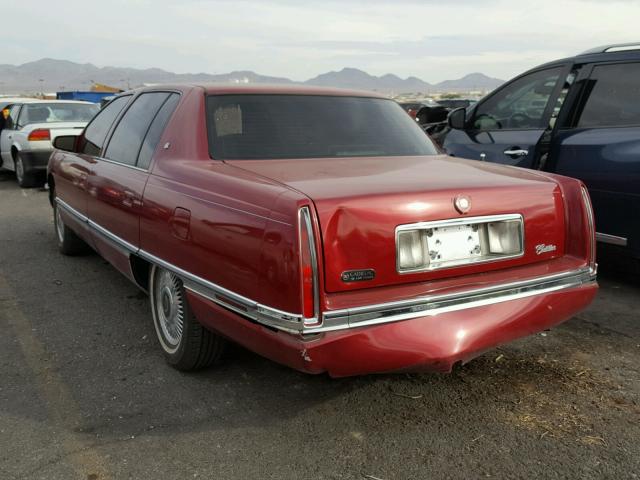 1G6KD52B6RU286406 - 1994 CADILLAC DEVILLE RED photo 3