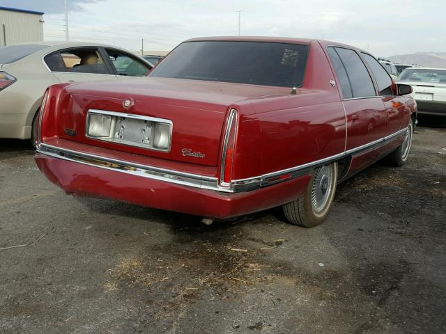 1G6KD52B6RU286406 - 1994 CADILLAC DEVILLE RED photo 4