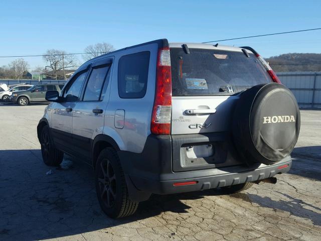 JHLRD68585C017488 - 2005 HONDA CR-V LX SILVER photo 3