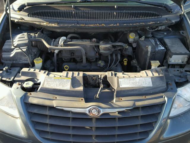 1C4GP45R95B431053 - 2005 CHRYSLER TOWN & COU TURQUOISE photo 7