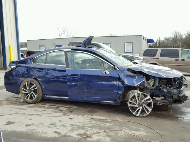 4S3BNAS67H3003683 - 2017 SUBARU LEGACY SPO BLUE photo 9