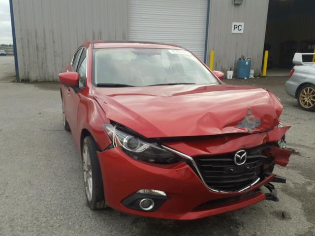 JM1BM1M38E1212248 - 2014 MAZDA 3 GRAND TO RED photo 1