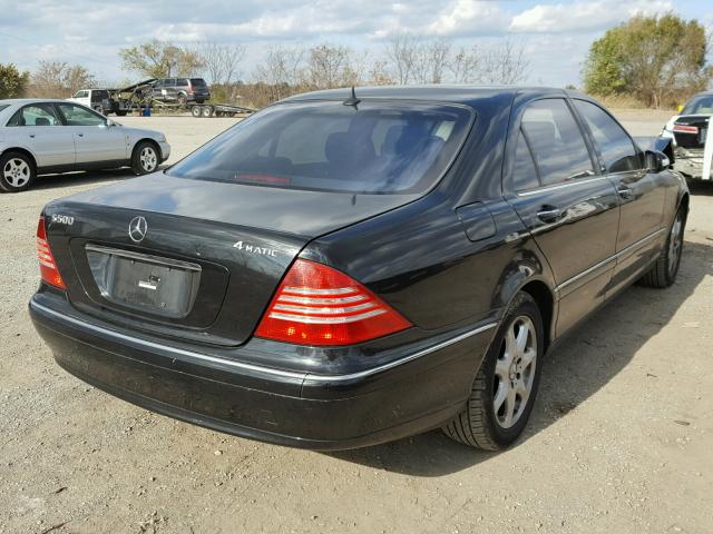 WDBNG84J76A475245 - 2006 MERCEDES-BENZ S 500 4MAT BLACK photo 4