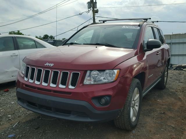 1C4NJDBB4CD633221 - 2012 JEEP COMPASS SP RED photo 2
