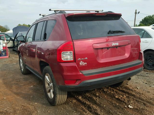 1C4NJDBB4CD633221 - 2012 JEEP COMPASS SP RED photo 3