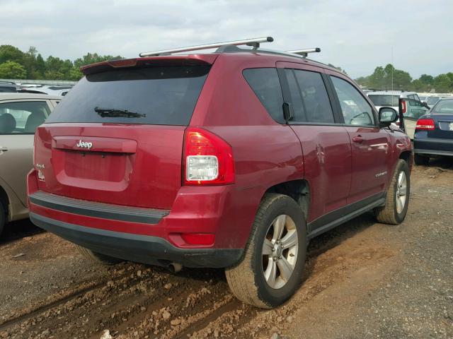 1C4NJDBB4CD633221 - 2012 JEEP COMPASS SP RED photo 4