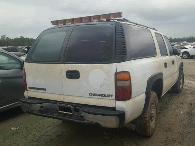 3GNGC26U62G269668 - 2002 CHEVROLET SUBURBAN C WHITE photo 4