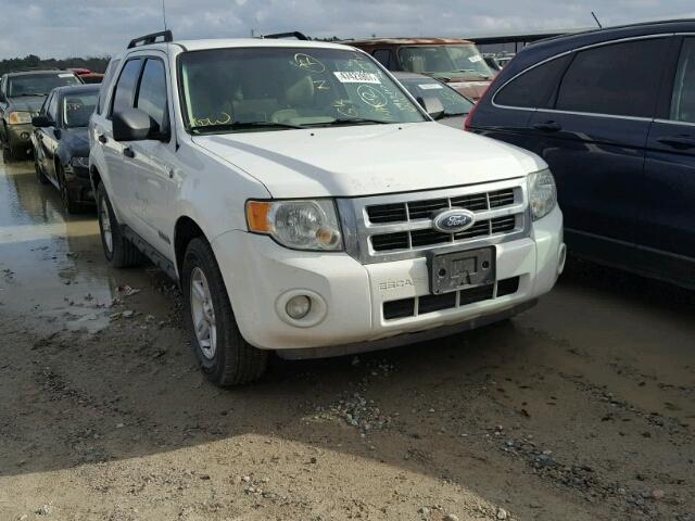 1FMCU49H58KA80098 - 2008 FORD ESCAPE HEV WHITE photo 1