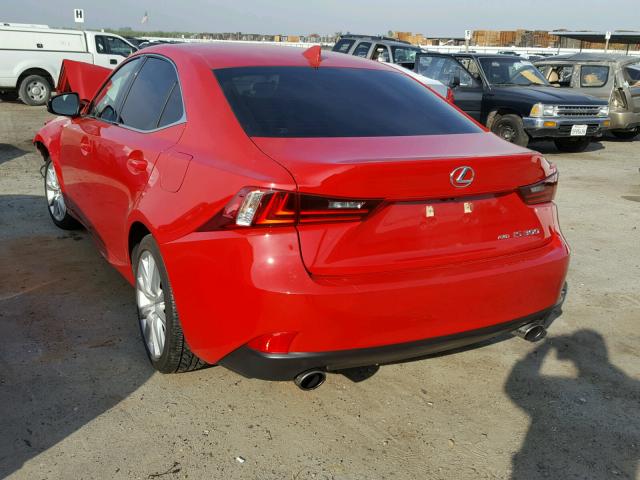 JTHCM1D22G5007305 - 2016 LEXUS IS 300 RED photo 3