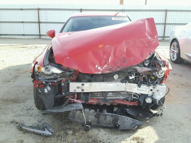 JTHCM1D22G5007305 - 2016 LEXUS IS 300 RED photo 9